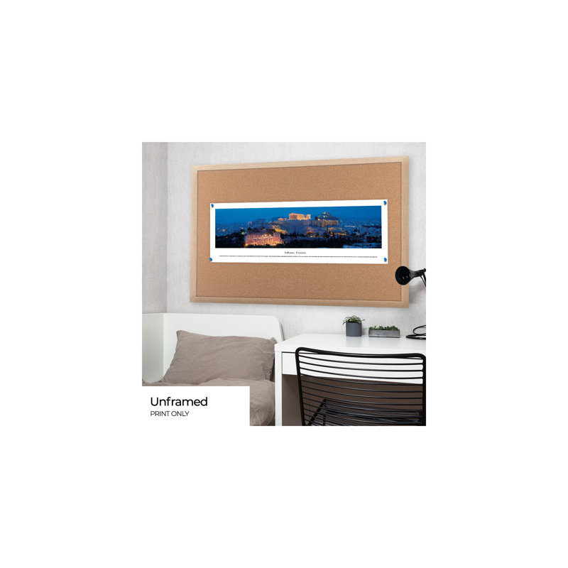 Contemporary Framed Skyline Poster in Heavy Art Stock Paper