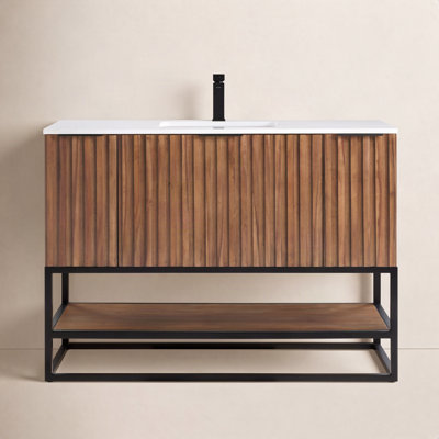 Terra 48" Carrara Marble Single Bathroom Vanity