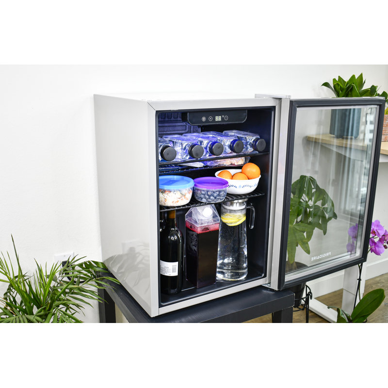 FRIGIDAIRE Beverage Refrigerator, Compact Mini Fridge with Digital Temperature Control, Fits 88 Cans