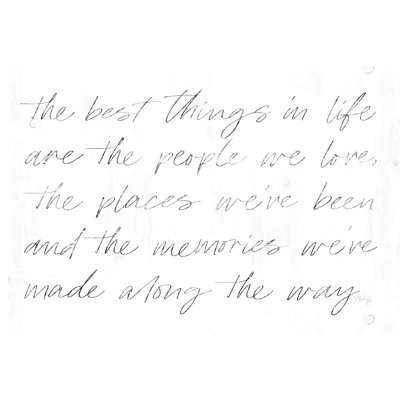 Best Things in Life - Art textuel
