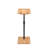 Couch Tray Table Bamboo Height Adjustable Side Table For Sofa C-Shaped Oval End Tables With Slots For Bed & Chairs In Living Room & Bedroom