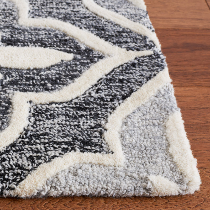 Metro Hand Tufted Performance Geometric Rug, Square 6'