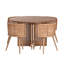 Deonate Dia 120cm Table+ 4 Chairs