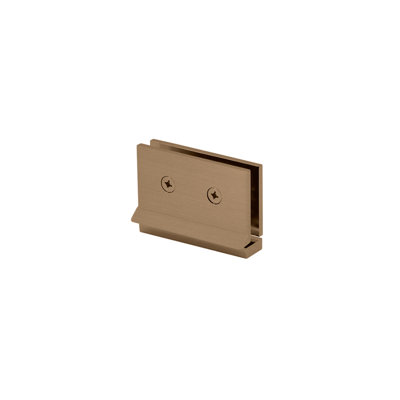FHC CAM08BBRZ Cambria Series Pivot Hinge with Rear Drip Plate for 3/8" Glass - Brushed Bronze