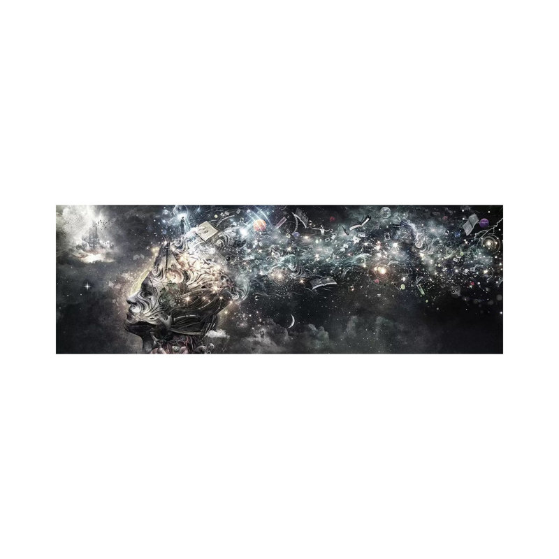 " Coma " by Cameron Grey, Wrapped Canvas, No Mat, 24'' H x 72'' W x 1.5'' D