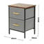40cm W Metal Bedside Table-1267342585