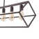 6 - Light Linear Geometric Rectangle Island Chandelier