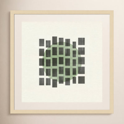 Minimalist Japandi 01 by The MIUUS STUDIO Wood Framed Wall Art Print