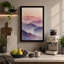 Mountains in Mist Scandinavian - Wrapped Canvas-1609222969-1609222975