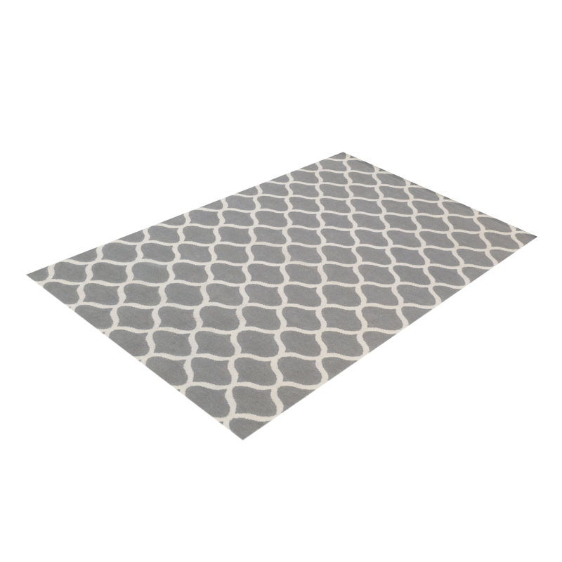 Alize Geometric Wool Hand Woven Area Rug, Rectangle 155 x 240cm