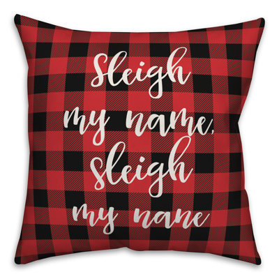  Coussin Sleigh My Name in Buffalo