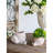 8.3X7x4.7 Inches Beige Textured Decorative Sand And Cement Planter For Bohemian Decor With Plant Combinations Indoor Arrangements