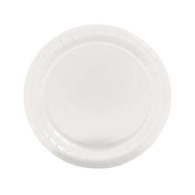 24 Piece Disposable Paper Plastic Paper No Holiday Dinner Plate Disposable Party Supplies for 24 Guests