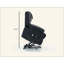 Fauteuil inclinable en polyuréthane chauffant et massant à distance pour personnes âgées-180653429