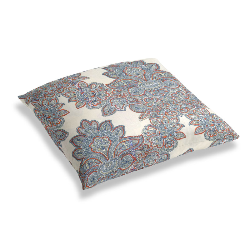 Baroque Square Pillow Cover & Insert, Grapefruit