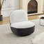 Chaise d'appoint pivotante rembourrée-556529048