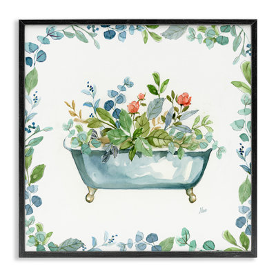 Plant Filled Tub Giclee Art by Nan