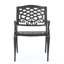 Fauteuil 2 - détails floraux traditionnels et motif rouille - structure en aluminium de 25,91 po x 21,82 po x H 34,59 po nécessaire pour assembler 2 pieds classiques - rouille - requis