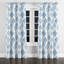 Rideaux de fenêtre Modern - rideau à œillets à motif ikat bleu et blanc scandinave - 1 panneau-1905240471-1905240472