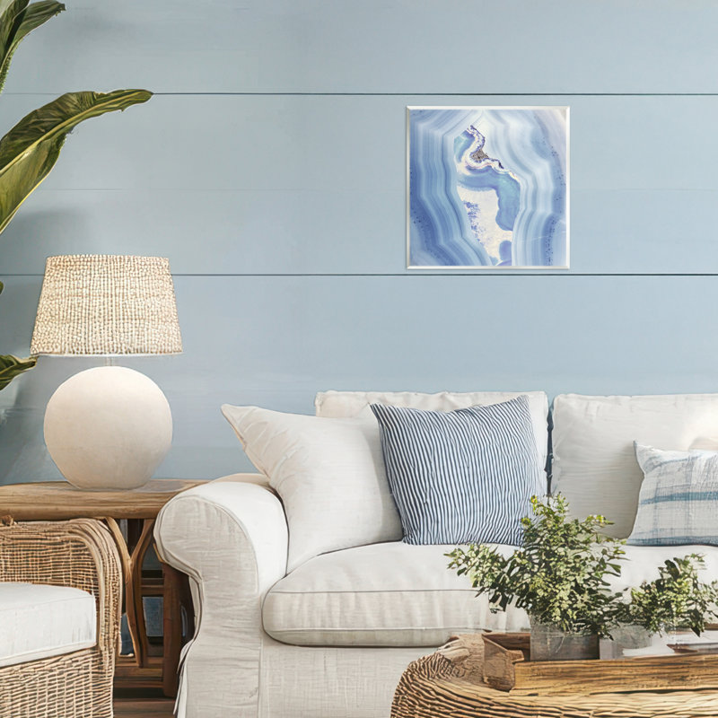 Plaque murale «Bound In Blue Geode», conception par Sophie 6