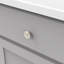 Poignée ronde Crest Collection - bouton d'armoire en nickel satiné de 1-1 / 4 po de diamètre - Quincaillerie de style Mid-Century moderne pour tiroirs et armoires-21357181