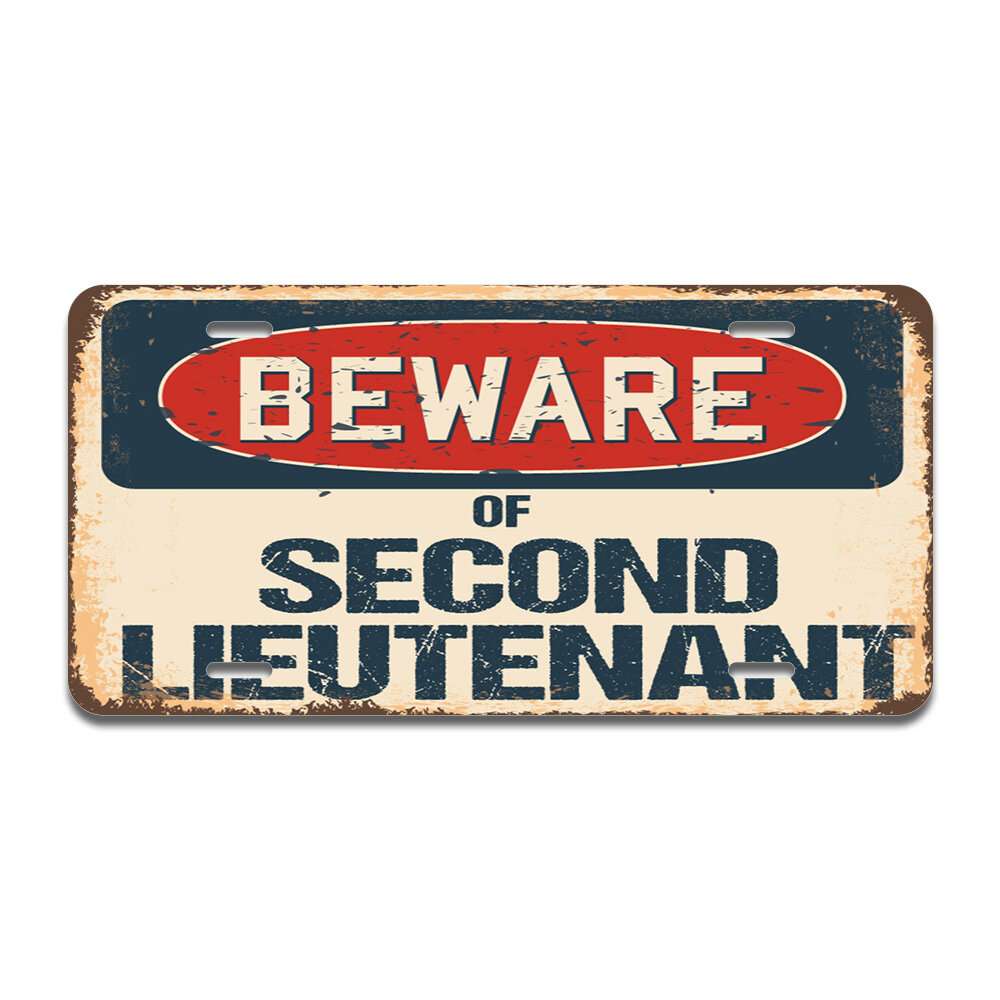 SignMission Retired Second Lieutenant Aluminum Plate Frame | Wayfair