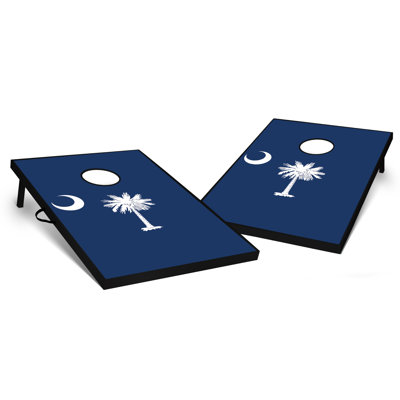 2' X 3' South Carolina Flag Tailgate Size Cornhole Set