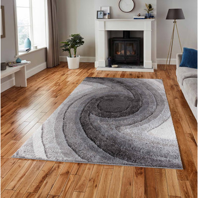 Arnhildur Abstract Shag Area Rug