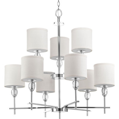 Jaelanie 9 - Light Dimmable Tiered Chandelier