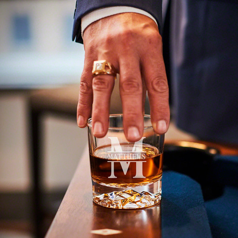 Ensemble de 2 verres à whisky personnalisés Oakmont, 12 oz, Oui