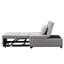 Lit pliant gris - multifonctionnel pour toutes les occasions. Gain de place et utilisateur. Sert de table à thé, de chaise longue et de lit simple. Ergonomique, stable et fiable. Velours. Limite de poids de 264 lb. 40,48 po de profondeur-1781349238