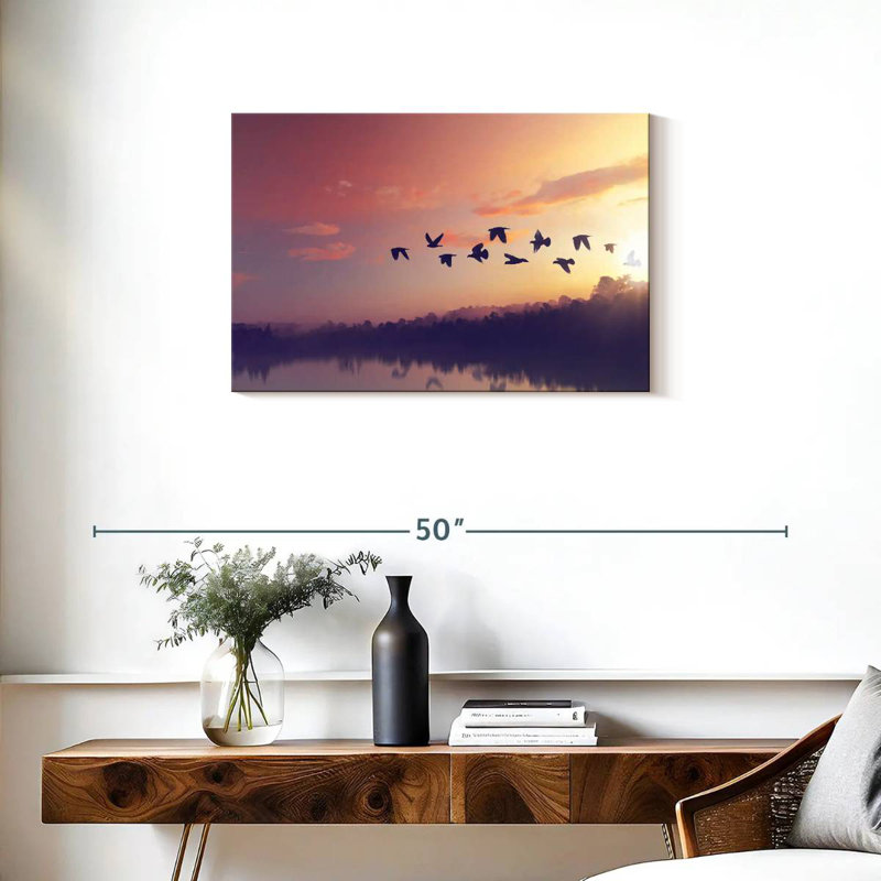 Brampt Birds Sunny Silhouette, 20" H x 30" W