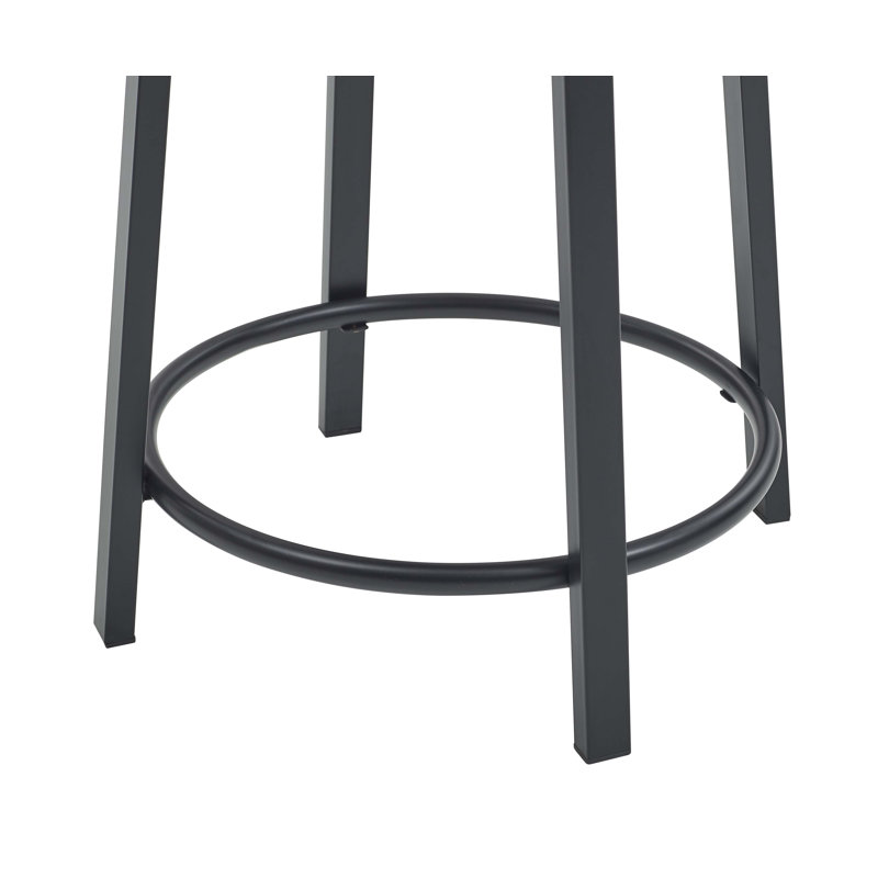 Tabouret de comptoir pivotant 23,5 po Tuzluca, Brun brique