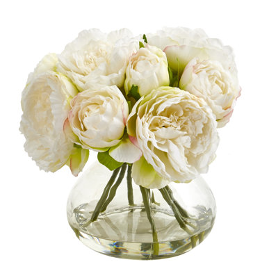 Peony Floral Arrangement in Vase
