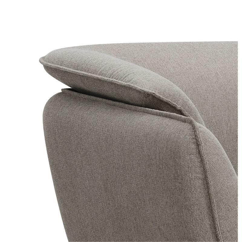 Chaise recouverte de lin - Assise de 20 po de hauteur et coussins de densité en mousse Assise chic rembourrée de mousse de 30 po