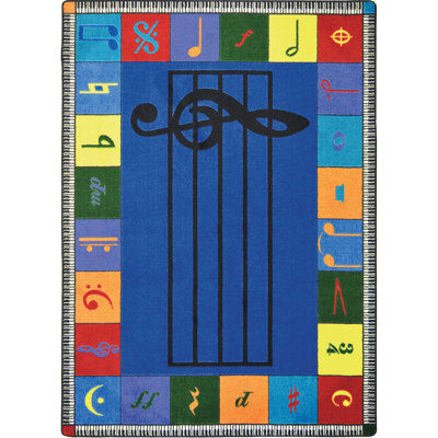 Educational Note Worthy Area Rug by Joy Carpets