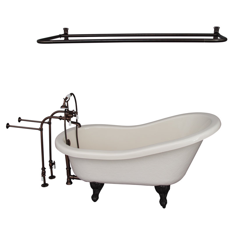 Baignoire de trempage en acrylique de trempage 60 "x 30" avec robinet Estelle