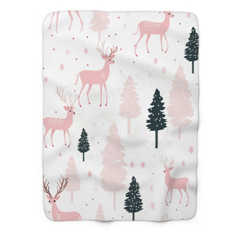 Couverture de Noël 1 pièce bonbon Candy, L 60 po x L 80 po