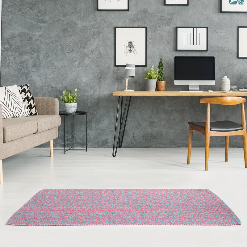Tapis de zone rose art déco classic, Rectangle 4 pi x 6 pi