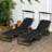 Outsunny Folding Chaise Lounge Pool Chairs With Canopy Shade, Reclining Back, And Side Pocket For Beach, Yard, Patio-1871975415-1871975416