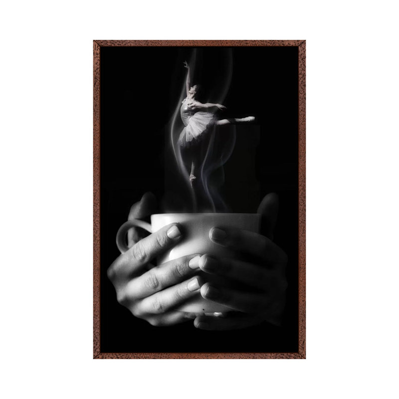 Quintessence by Kiki C Landon - Print on Canvas, Classic Brown Wood Framed, 66.04cm H x 45.72cm W x 3.81cm D