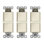 Enerlites Dual Roecker Switches, Single Pole - Light Almond (3-Pack)