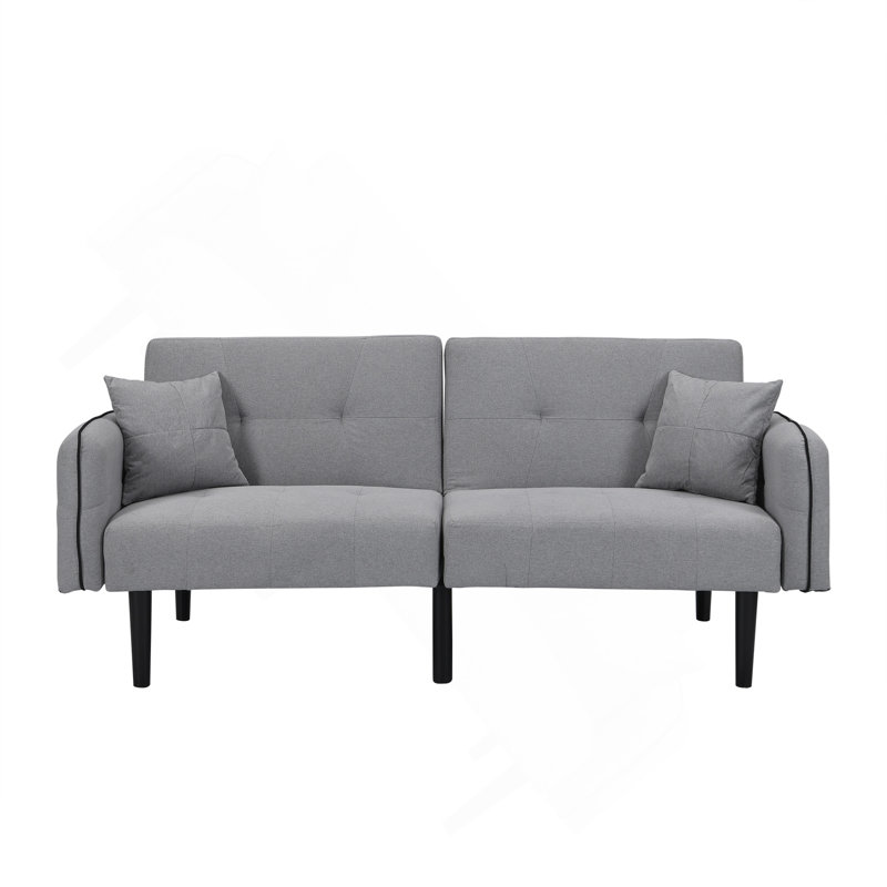 Folding Ottoman Sofa Bed With Stereo (Gray)