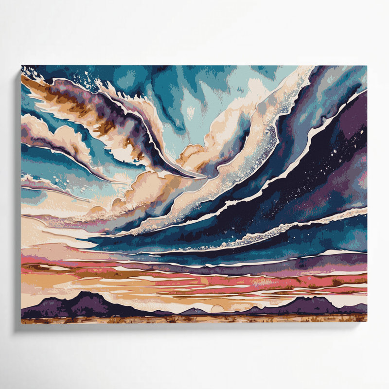 Art mural sur toile beige du sud-ouest, paysages du sud-ouest 134, H 24 po x l 36 po