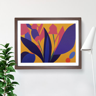 Bluebell Flower Abstract 1 Piece Single Picture Frame Painting