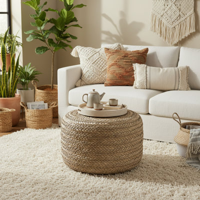 Tifton Round Pouf Ottoman by AV Connect