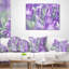 Belles fleurs de menthe mauve - coussin à imprimé floral-30722405-30722401