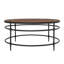 Table basse en bois massif et fer Nalani