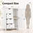 Freestanding Bathroom Storage Cabinet, Narrow Storage Organizer with 4 Drawers & Single Door Cabinet, Vertical Floor Cabinet for Bathroom, Living Room, Entryway-1324905965