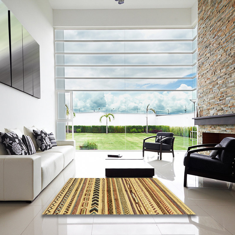 Abstract Indoor Rug, Square 6'